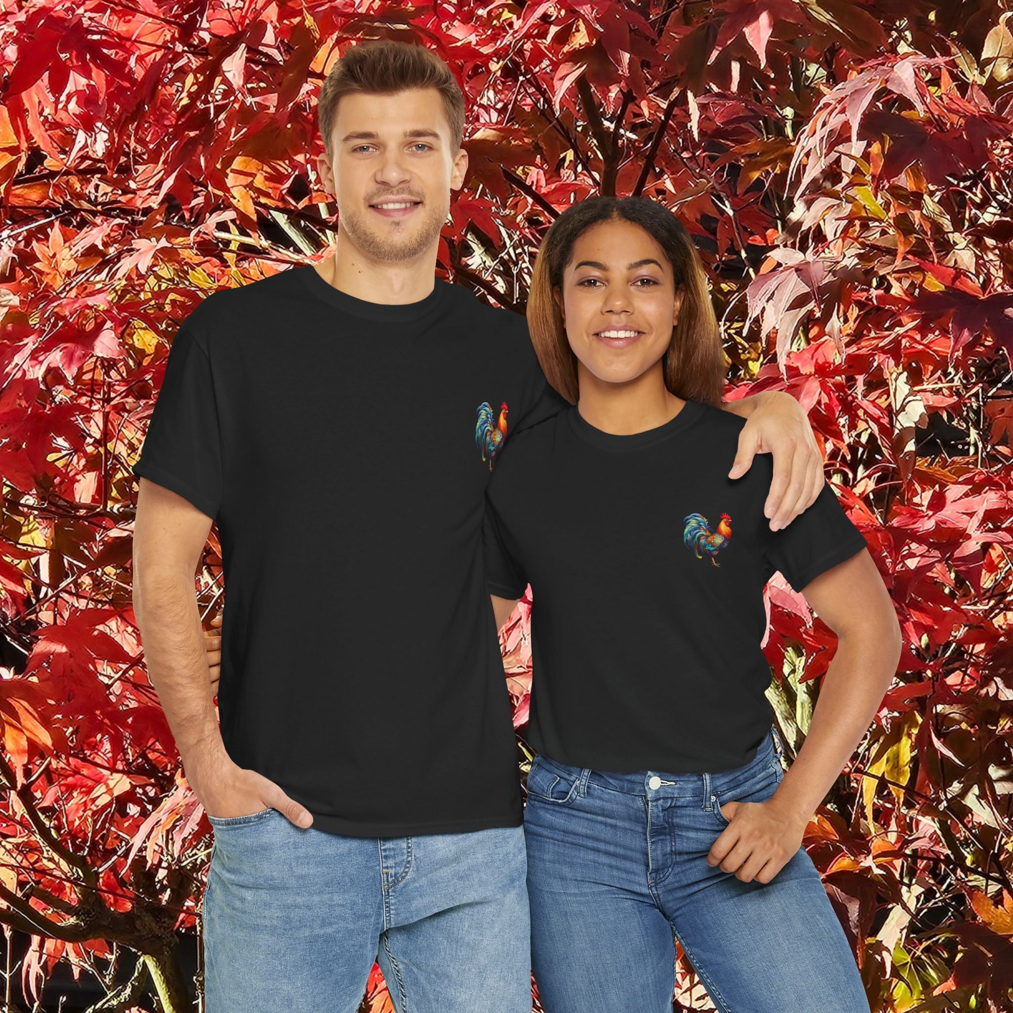 Adult Unisex Tee - Rooster 'Voice' Graphic Heavy Cotton – Earthly